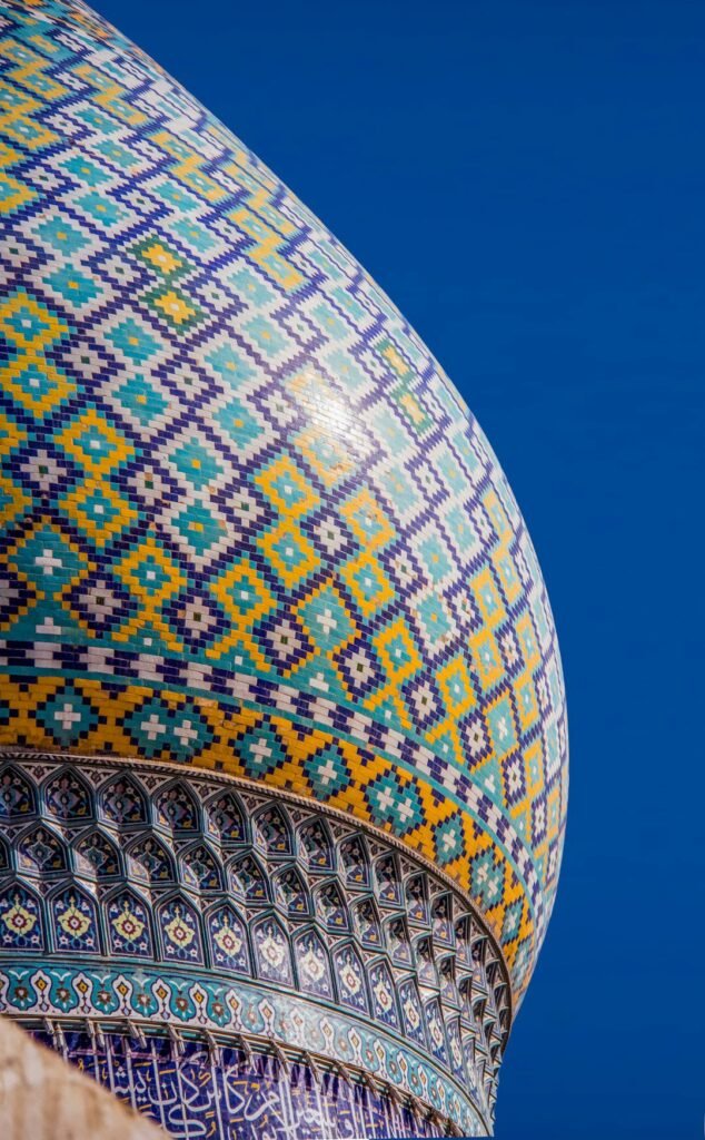 A view of the dome of Imamzadeh-ye Ali Ebn-e Hamze